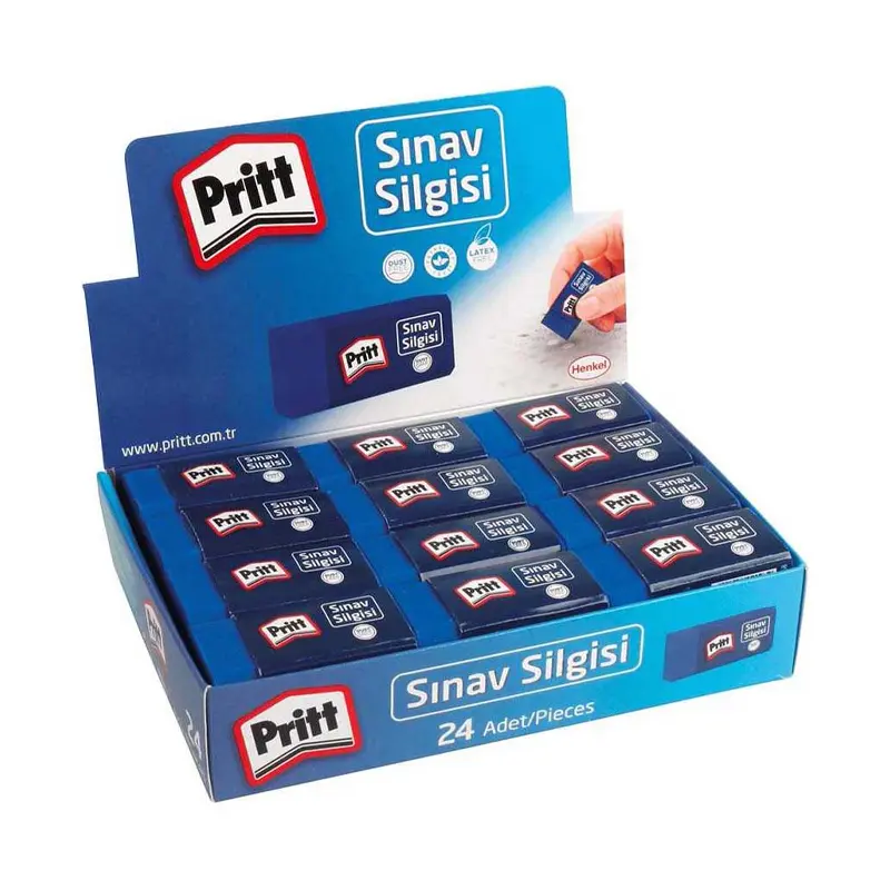 Henkel Pritt Dust Free Mavi Sınav Silgisi 24 Lü Kutu