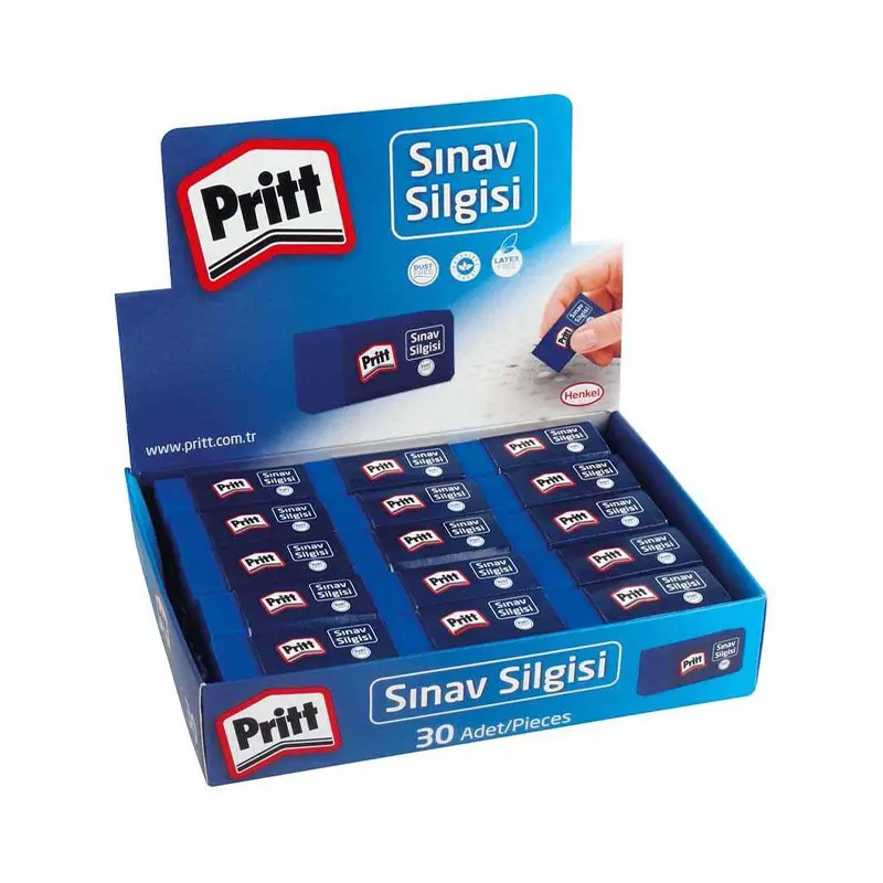 Henkel Pritt Dust Free Mavi Sınav Silgisi 30 Lu Kutu