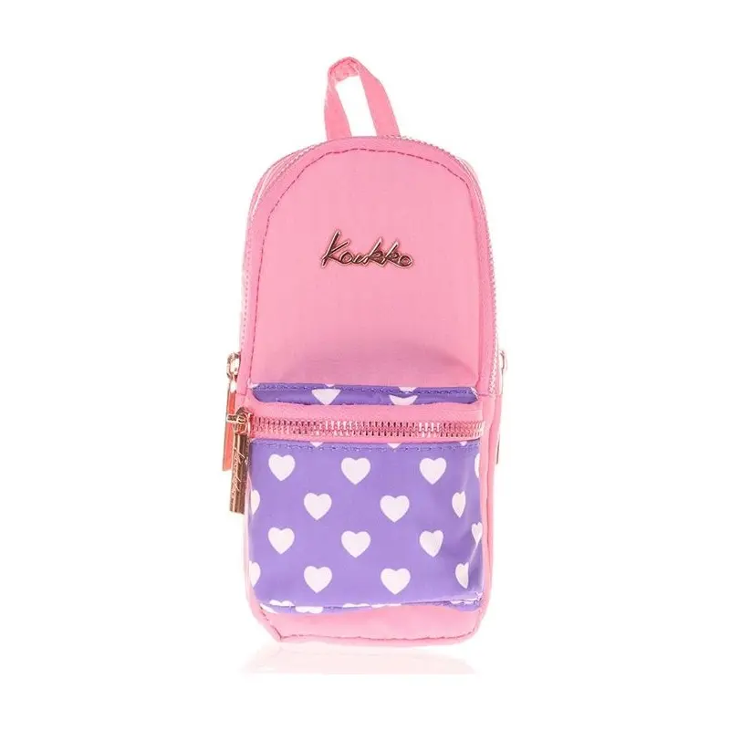 Kaukko K2439 Soft Floral Junior Bag Kalem Çantası Rose