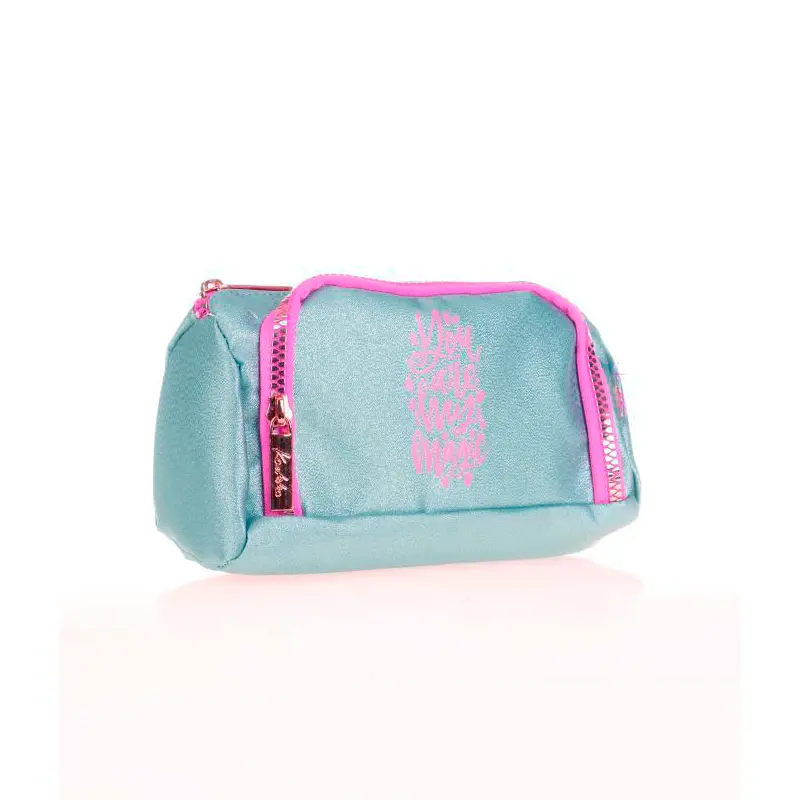 Kaukko K2545 Sparkle Plump Kalem Çantası Gri