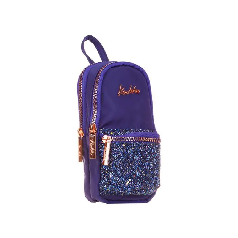 Kaukko K2556 Junior Bag Bright Kalem Çantası Taşlı Lacivert