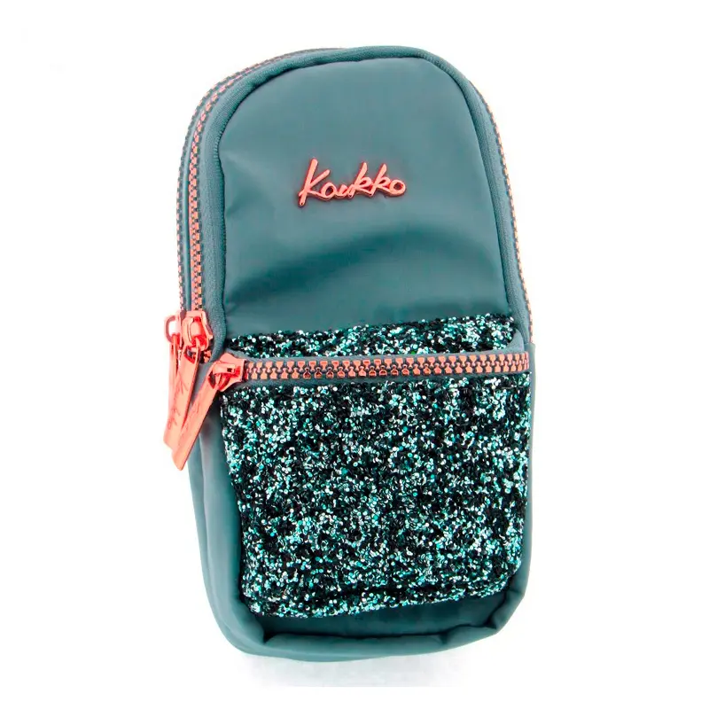 Kaukko K2557 Junior Bag Bright Kalem Çantası Taşlı Gri
