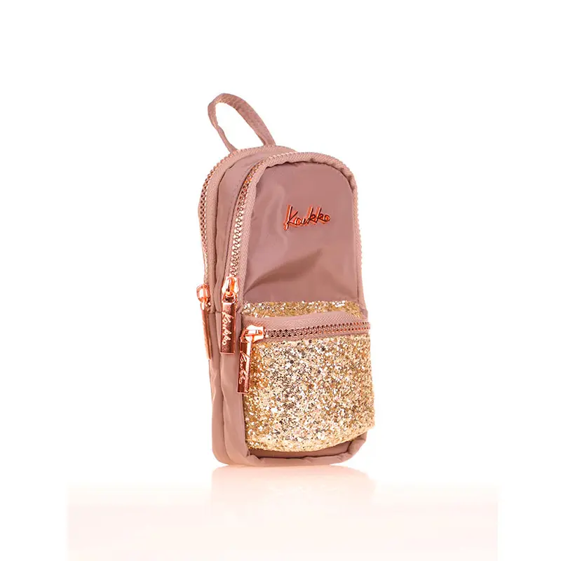 Kaukko K2558 Junior Bag Bright Kalem Çantası Taşlı Toprak