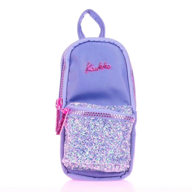 Kaukko K2559 Junior Bag Bright Kalem Çantası Taşlı Lila