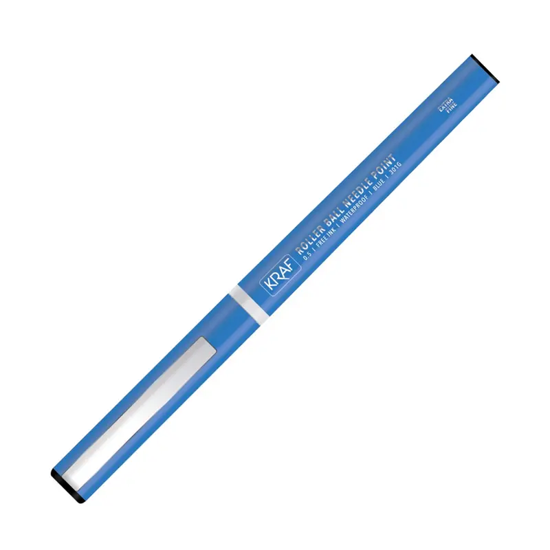 Kraf 301G İğne Uçlu Roller Kalem 0.5mm Mavi 12 Li Kutu