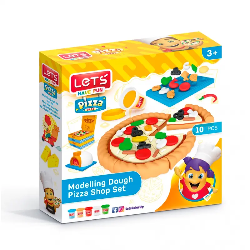Fima Lets L9004 Oyun Hamuru Pizzacı Seti 10 Parça