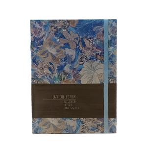 Liz FLW190Ç Çiçek Desenli Suni Deri Esnek Kapak 17x24cm 168 Yaprak Defter Çizgili