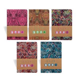 Liz Gravür Desen Esnek Kapak Defter 15x21cm 80 Gr. 120 Yaprak Çizgili