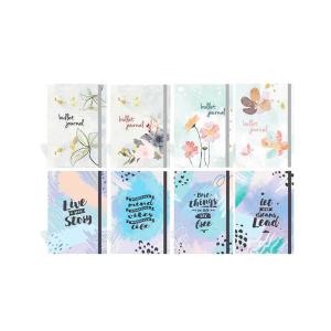 Liz Ofset Baskılı Kapak Lastikli Defter 14x20cm 80 Gr. 144 Yaprak İzometrik Noktalı