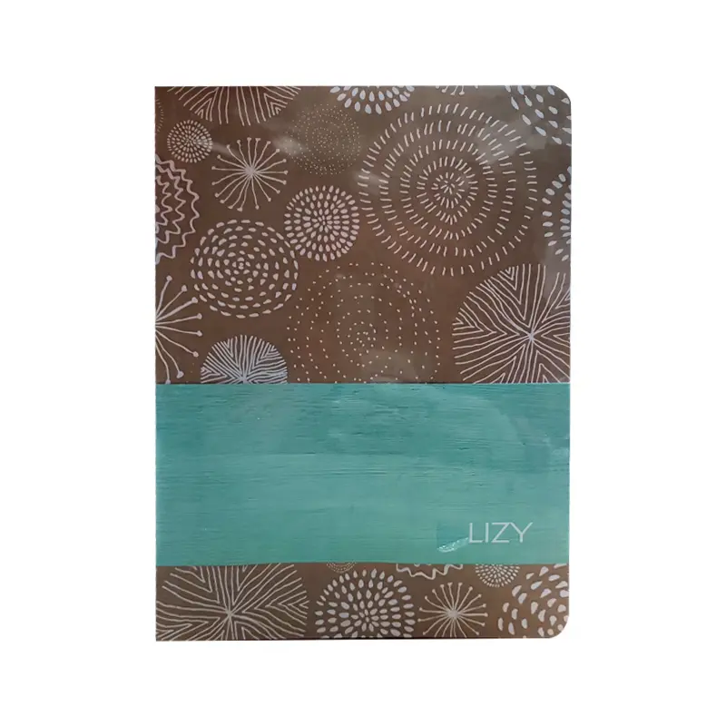 Liz KF15SQ Kraft Kapak Defter 15x21cm 80 Gr. 96 Yaprak Kareli