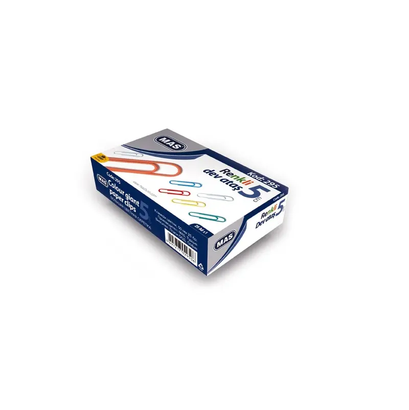 Mas 295 Dev Ataş Renkli PVC Kaplama 5 Cm 25 Li Kutu