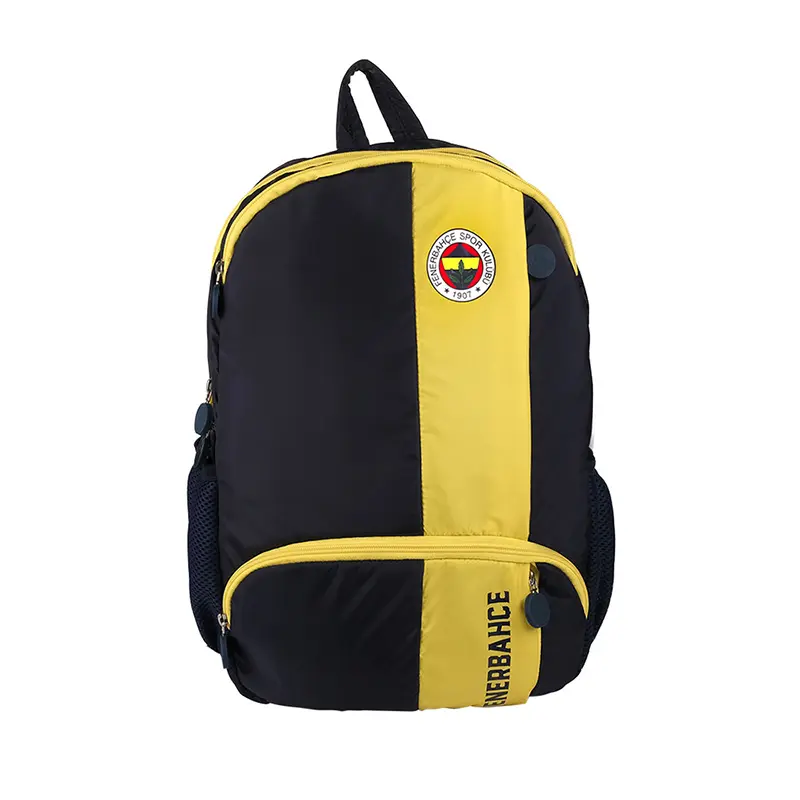 Me Çanta 24738 Lisanslı Fenerbahçe Sarı Şerit Renkli Logo Baskılı Sırt Çantası