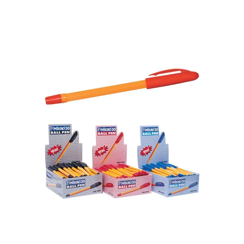 Mikro 30 Tükenmez Kalem Kırmızı 60 Lı Kutu