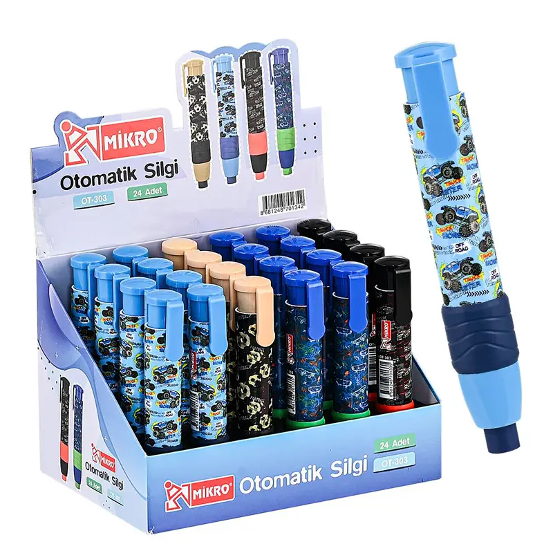 Mikro OT-303 Otomatik Silgi 24 Lü Stand