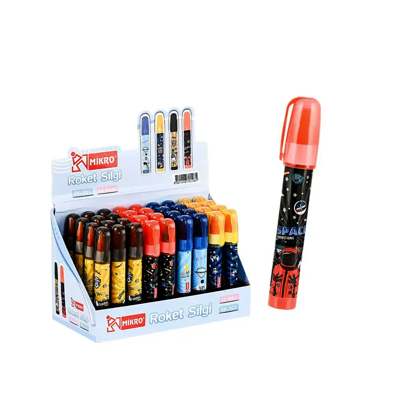 Mikro RK-301 Roket Silgi 36 Lı Stand