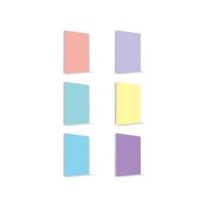 MyNote Flex Pastel PP Kapak Spiralli Defter A4 40 Yaprak Kareli 12 Li Paket