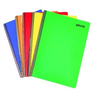 MyNote Flex Neon PP Kapak Spiralli A4 Defter 96 Yaprak Kareli 12 Li Paket