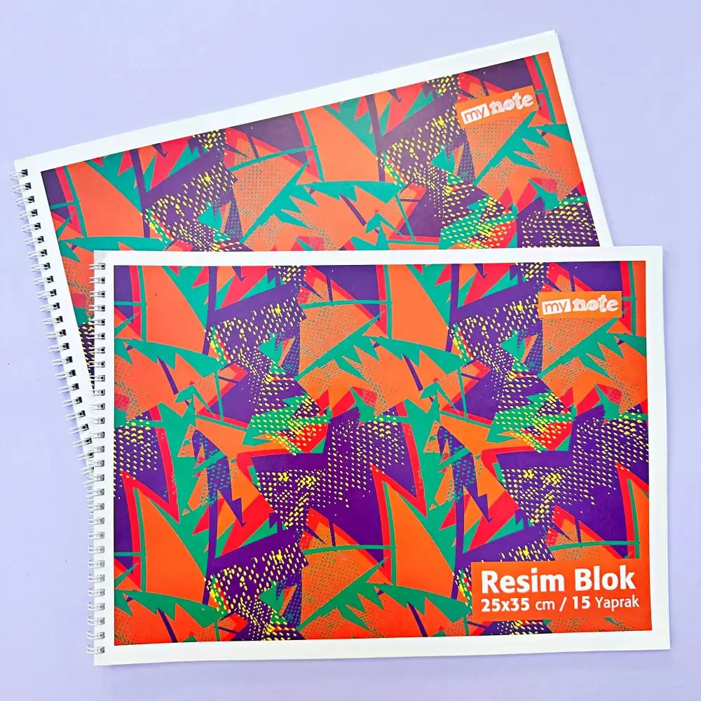 MyNote Spiralli Resim Blok 25x35cm 25 Yaprak 12 Li Paket