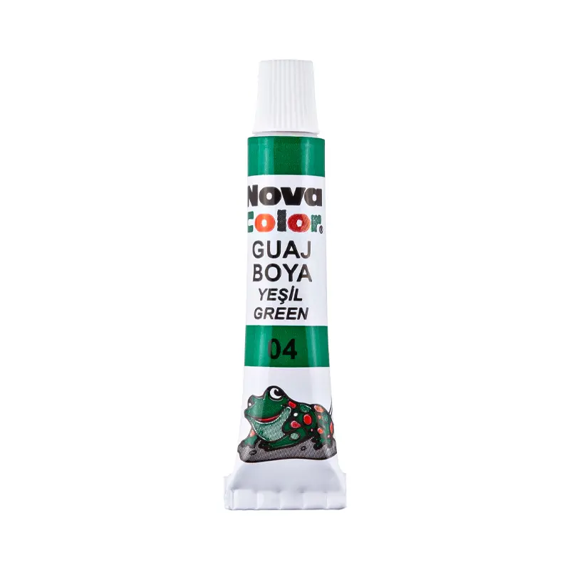 Nova Color Guaj Boya Tüp Yeşil 12 Li Kutu