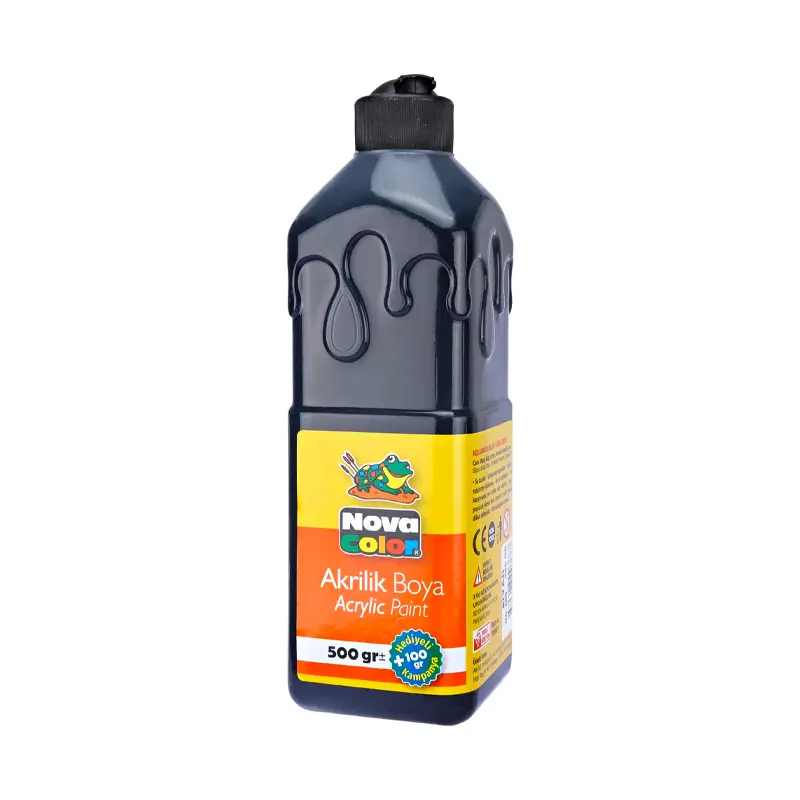 Nova Color Akrilik Boya 500 Gr. Siyah