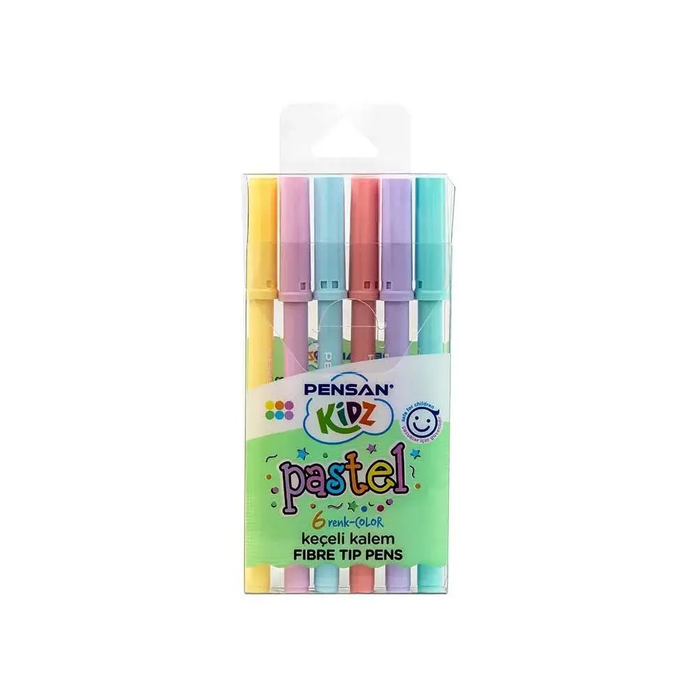Pensan Kidz Pastel Keçeli Kalem 6 Renk Paket