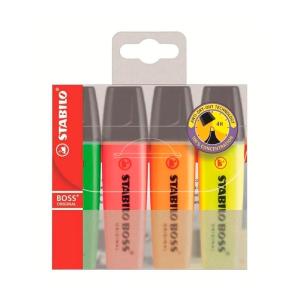 Stabilo 70/4 Boss Original Fosforlu Kalem 4 Renk