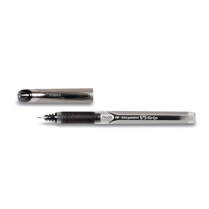 Pilot V5 Hi-Techpoint Grip Roller Kalem 0.5mm Siyah 12 Li Kutu