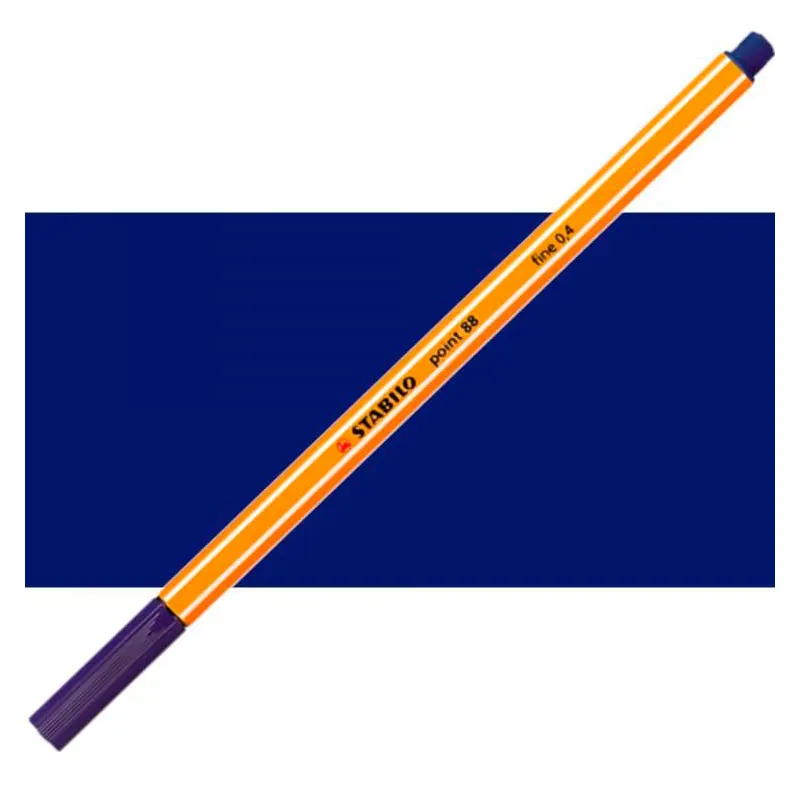 Stabilo Point 88/22 İnce Uçlu Keçeli Kalem 0.4mm Gece Mavisi 10 Lu Kutu