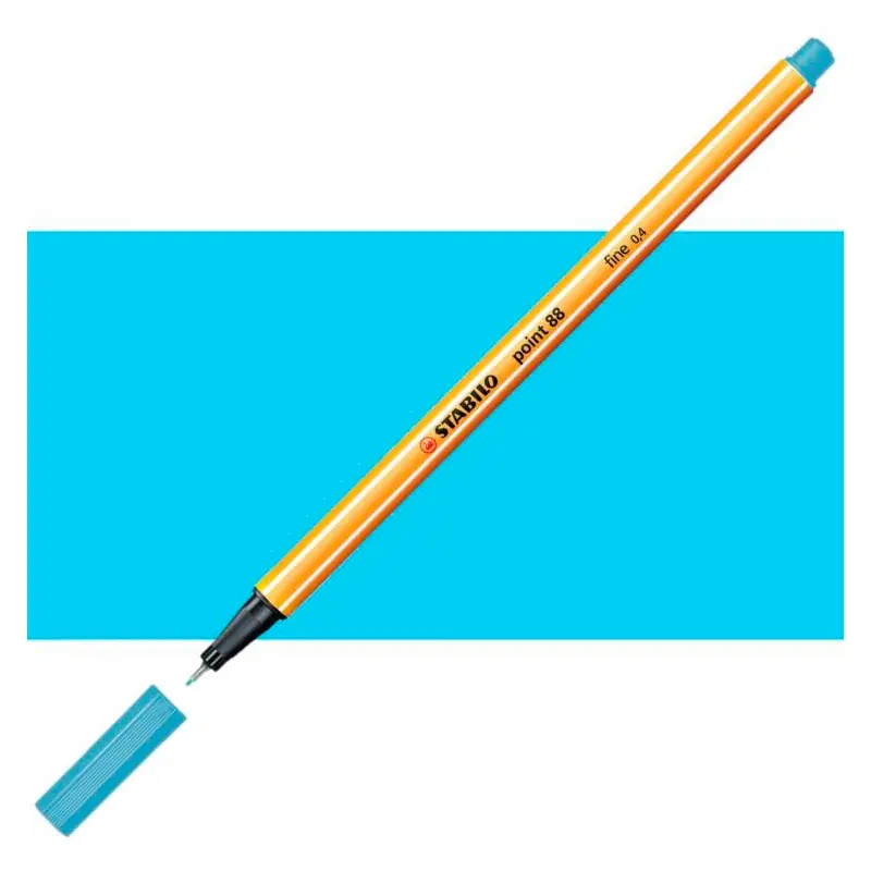 Stabilo Point 88/57 İnce Uçlu Keçeli Kalem 0.4mm Uçuk Mavi 10 Lu Kutu