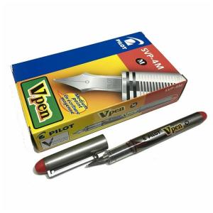Pilot V-PEN Silver Dolma Kalem Kırmızı 12 Li Kutu