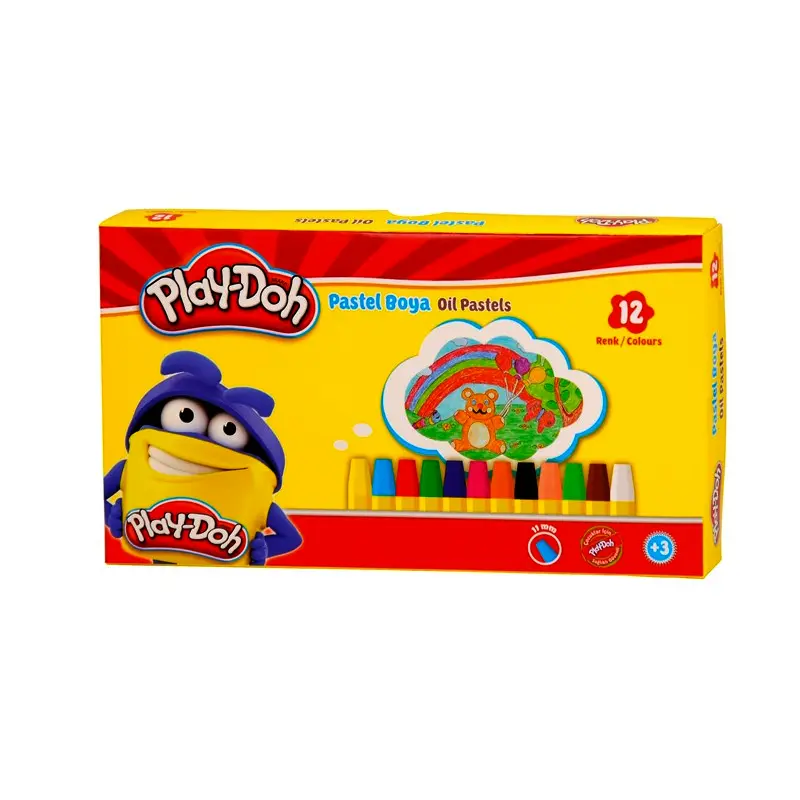 Play-Doh PA002 Karton Kutu Pastel Boya 12 Renk