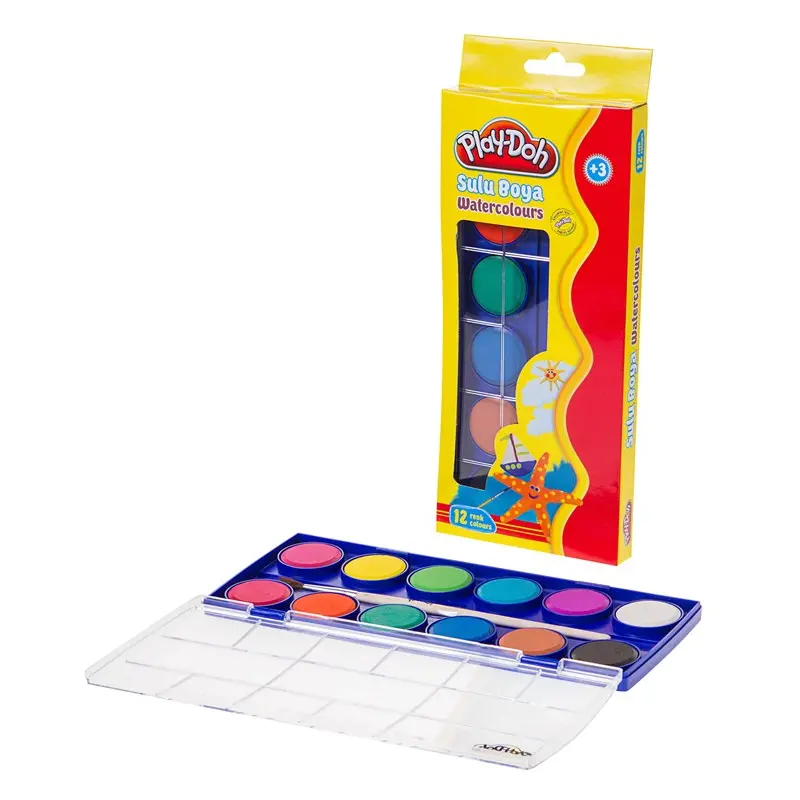 Play-Doh SU003 Sulu Boya 28mm 12 Renk