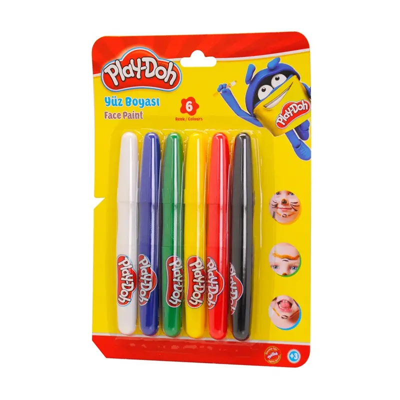 Play-Doh YU001 Yüz Boyası 6 Renk