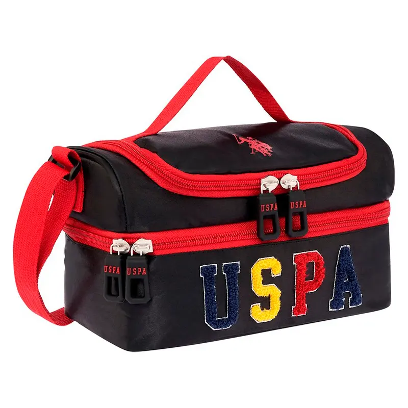 U.S. Polo Assn. 24265 Beslenme Çantası Siyah - Bordo