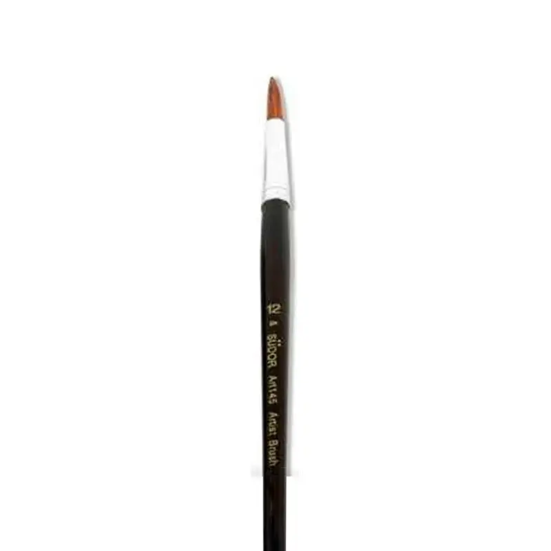 Südor S 145 Serisi Yuvarlak Sulu Boya Fırçası No:12 x 12 Li Kutu
