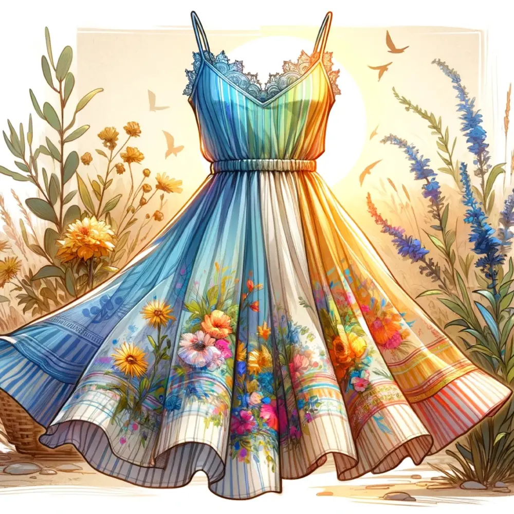 Colorful Dress Rölyef Poster Baskı Kağıt Boyutu: 33x48cm Baskı Boyutu: 31.5x31.5cm 8 Adet