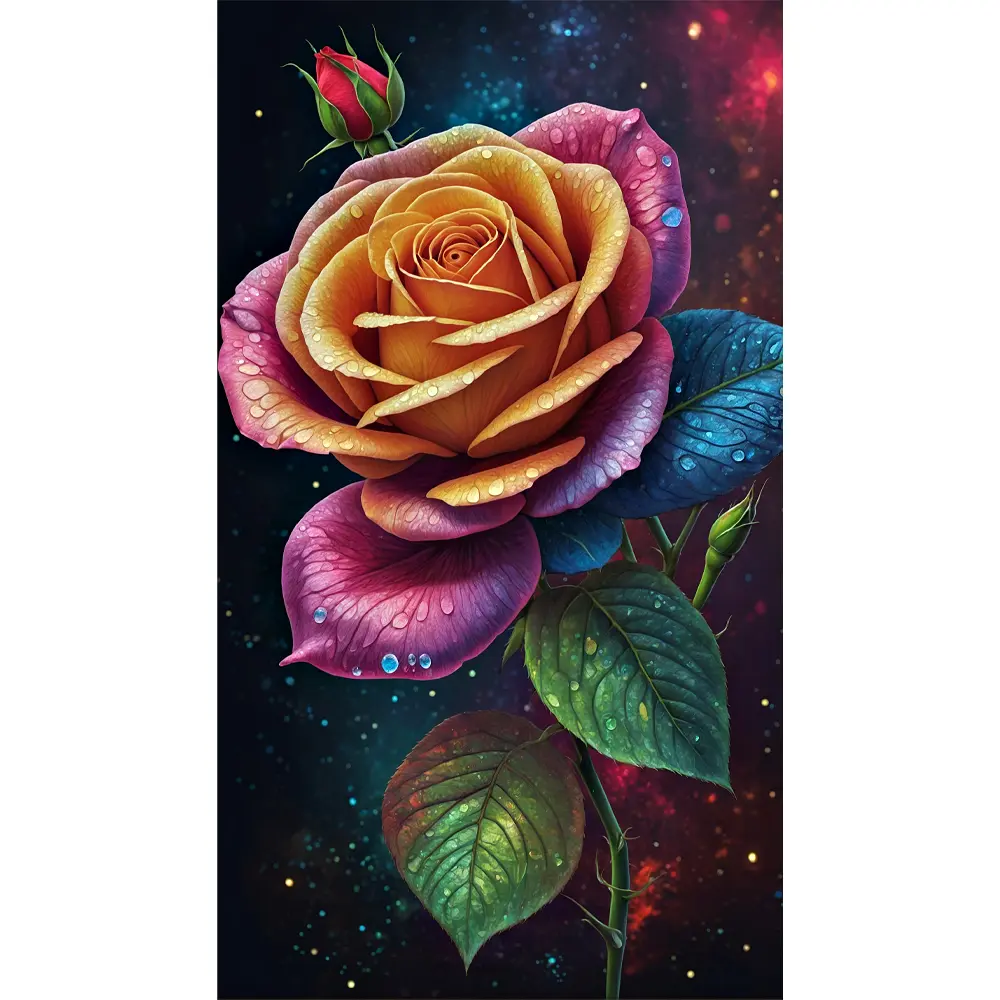 Gül Desenli Rölyef Poster Baskı Kağıt Boyutu: 33x48cm Baskı Boyutu: 26.2cm x 46.4cm 8 Adet