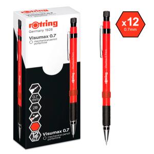 Rotring Visumax Versatil Kalem Kırmızı 0.7mm x 12 Li Kutu