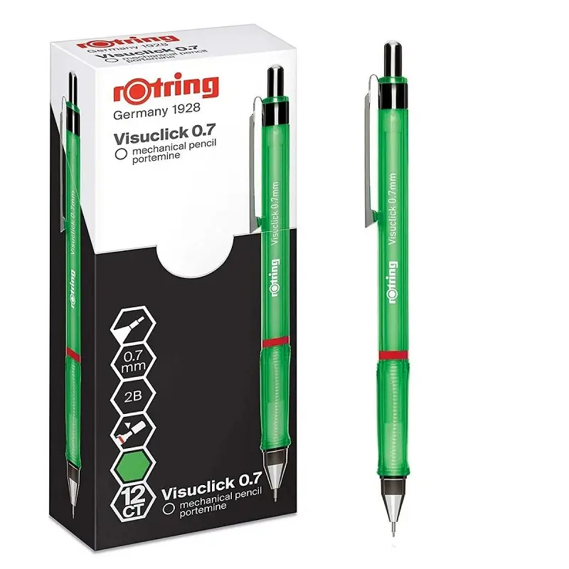 Rotring Visuclick Versatil Kalem 0.7mm Yeşil 12 Li Kutu