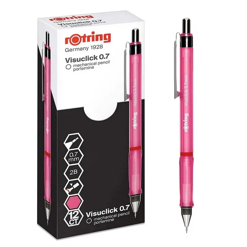 Rotring Visuclick Versatil Kalem 0.7mm Pembe 12 Li Kutu