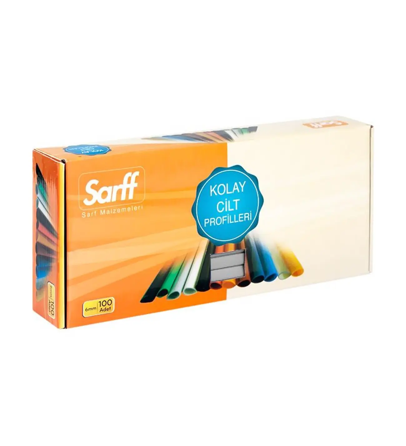 Sarff Plastik Geniş Sırtlık 15 mm Şeffaf 100 Lü Kutu
