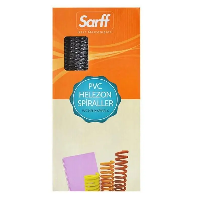 Sarff Plastik Spiral Helezon Tel Şeffaf 6 mm 200 Lü Kutu