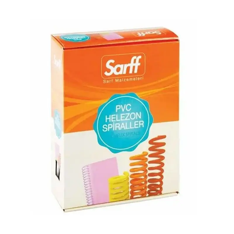 Sarff Plastik Spiral Helezon Tel Şeffaf 8 mm 200 Lü Kutu
