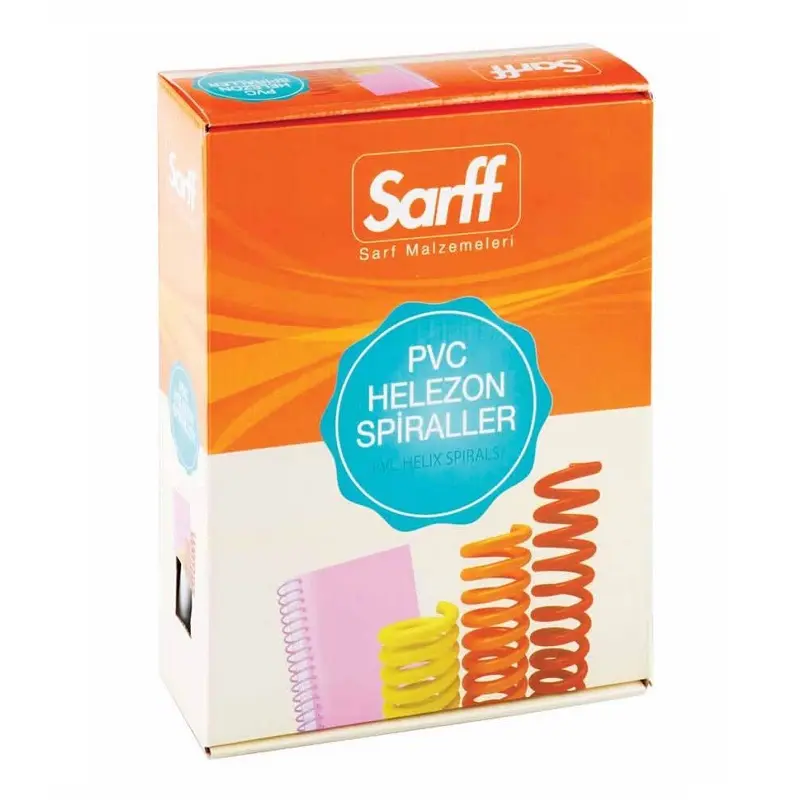 Sarff Plastik Spiral Helezon Tel Şeffaf 10 mm 200 Lü Kutu