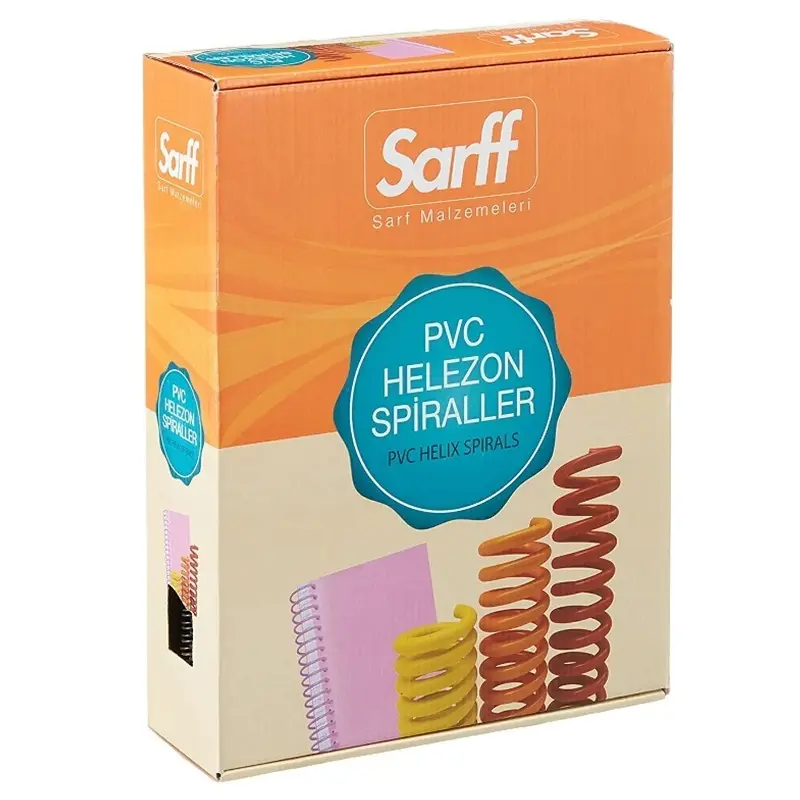 Sarff Plastik Spiral Helezon Tel Şeffaf 14 mm 100 Lü Kutu