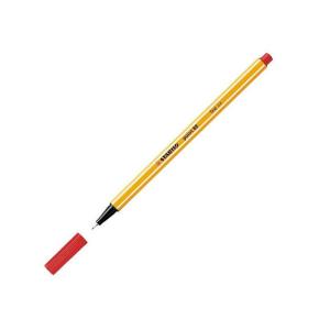 Stabilo Point 88/40 İnce Uçlu Keçeli Kalem 0.4mm Kırmızı 10 Lu Kutu
