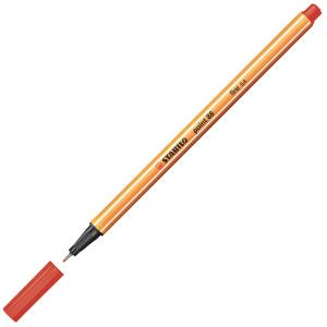 Stabilo Point 88/48 İnce Uçlu Keçeli Kalem 0.4mm Kızıl 10 Lu Kutu