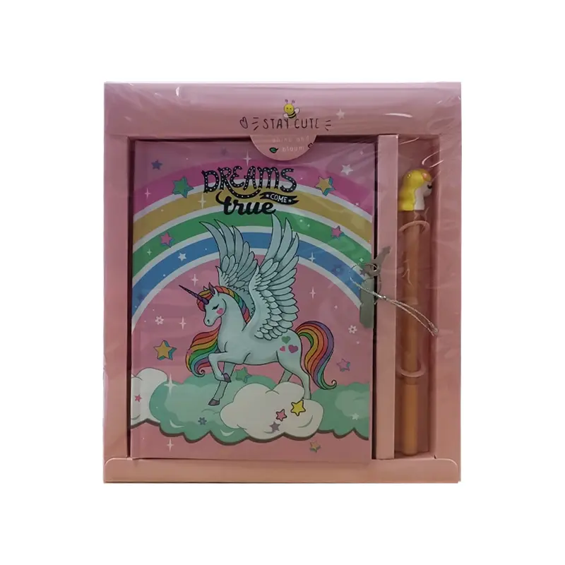 Taros Unick Color Unicorn Kalemli Kilitli Hatıra Defteri