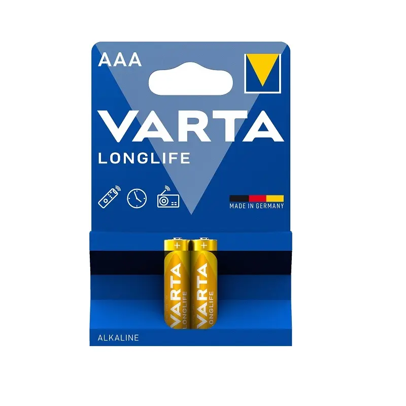 Varta 4103 Longlife Alkalin AAA İnce Kalem Pil 2 Li Kartela