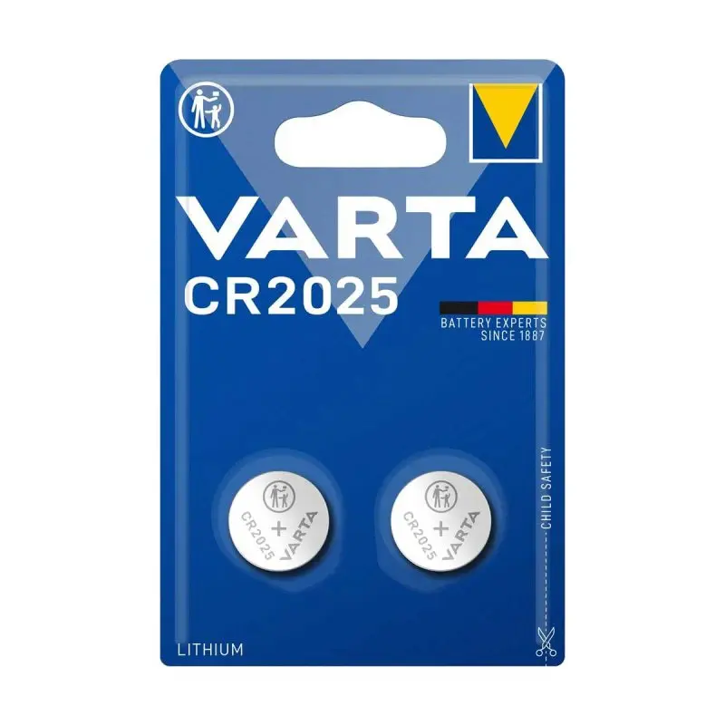 Varta CR 2025 Blister Düğme Pil 2 Li Kartela